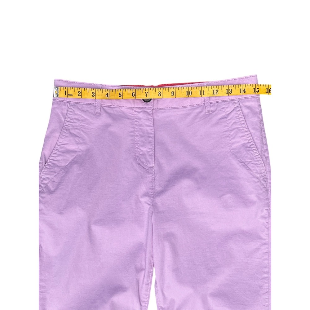 Boden Pants Lilac Pink Cotton Blend Slim‎ Chino Trousers Womens Size 6R - Picture 5 of 7